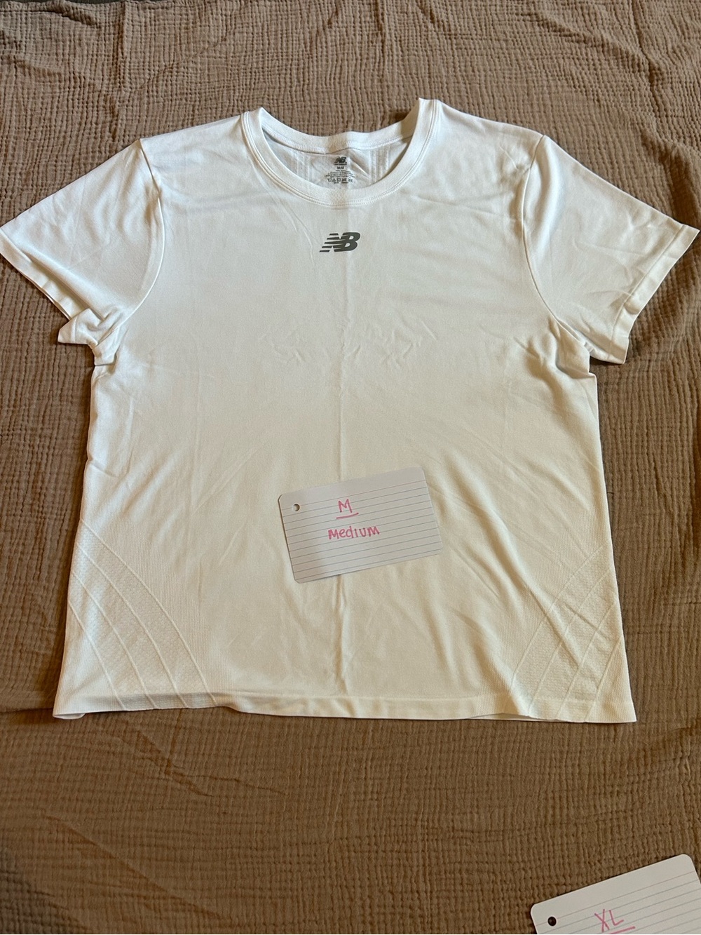 New Balance Men’s White Short Sleeve Athletic Tee
